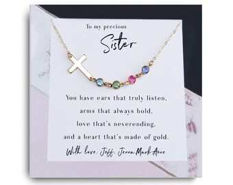 Presente de aniversário de irmã - Colar de presente de irmã - Colar de irmã - Presentes de aniversário exclusivos para irmã de irmão - presente de irmão para irmã