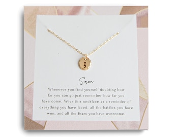 Collar de punto y coma - Joyería de concientización sobre la salud mental - Regalos para tiempos difíciles - Collar inspirador para un amigo - Regalo para la fuerza