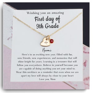 First Day of 9th Grade - For Daughter, granddaughter, niece, goddaughter - Back to School Gift, 1st day of 9th Grade - Freshman Year Gift