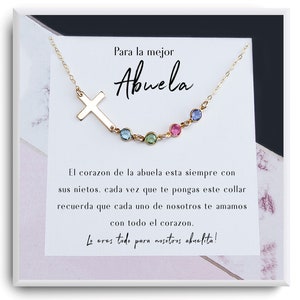 1pza Collar Cadena Cubana Regalo Abuela Nieto - Temu