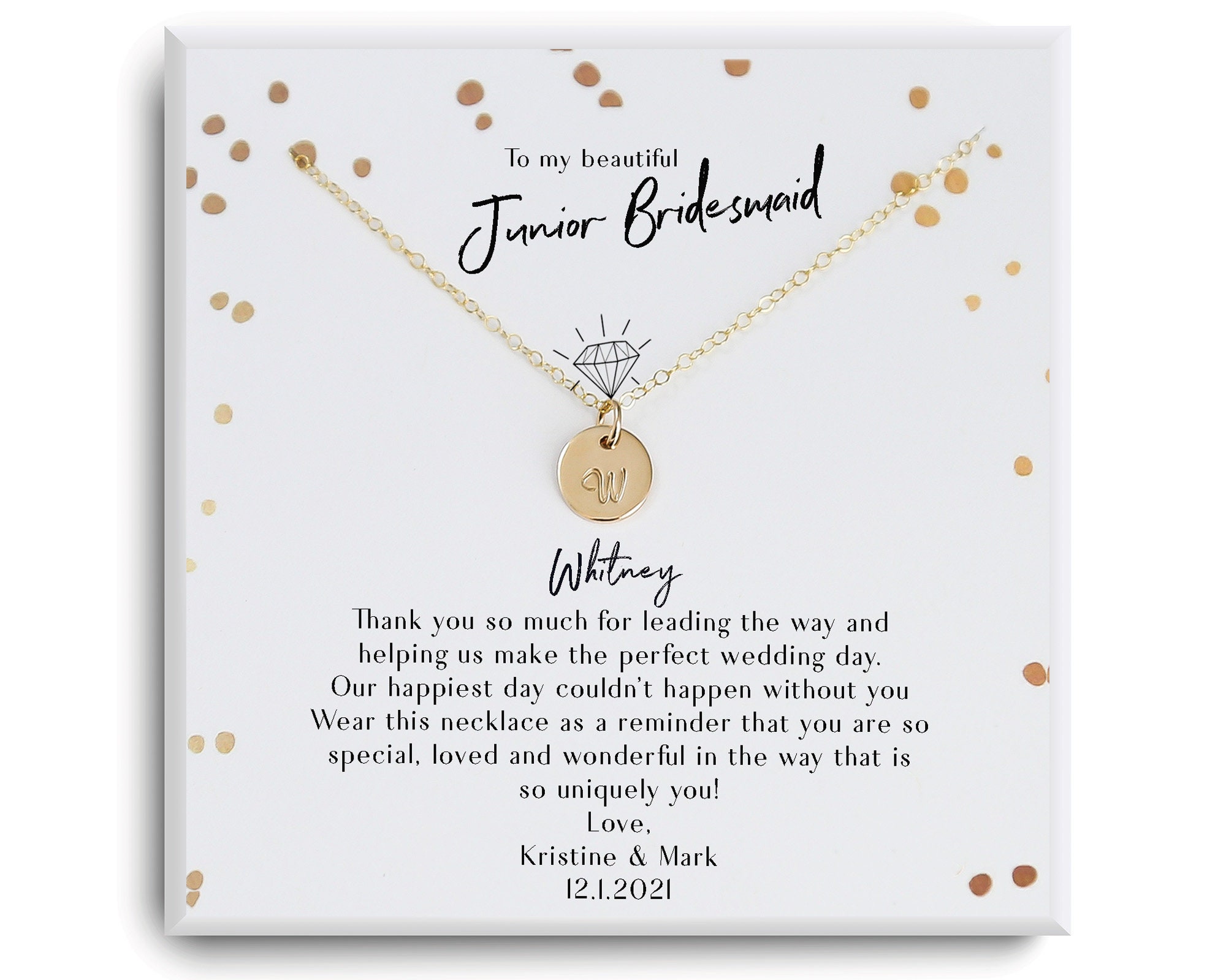 Junior bridesmaid deals jewelry
