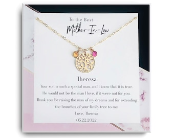 Mother in Law Necklace - Etsy