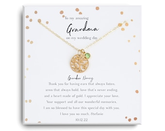 Para mi abuela en el día de mi boda - De la novia a la abuela - Regalo de bodas para la abuela - Abuela de la novia - Regalo de bodas para la abuela