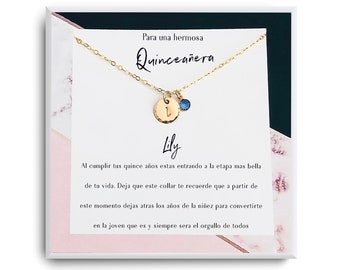 15th Birthday Gift for her, Gifts for Girls, Quinceañera Jewelry, Regalos Para Quinceañera, Quince Años, Collar, Gift for 15 years old girl