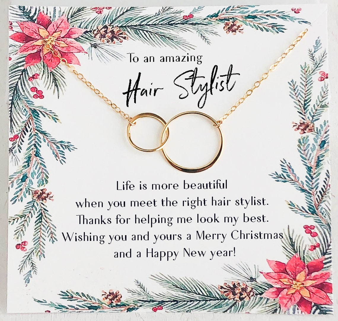 Christmas Gift Necklace for Hair Stylist Gift for Etsy
