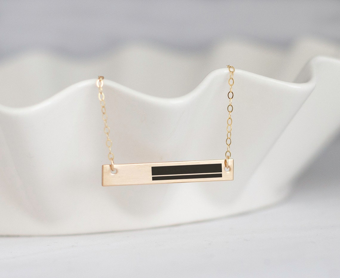 Through thick and thin necklace gold Clearance
