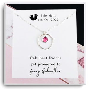 Solo las mejores amigas son promovidas a hada madrina - Propuesta de madrina - Regalo de madrina - Sorpresa de madrina - Collar de madrina