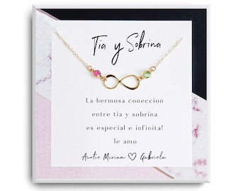 Tia gifts Spanish gifts for aunt Aunt birthday gift Tia necklace Niece and Aunt Regalo para tia - Tia madrina - regalo para tia y sobrina