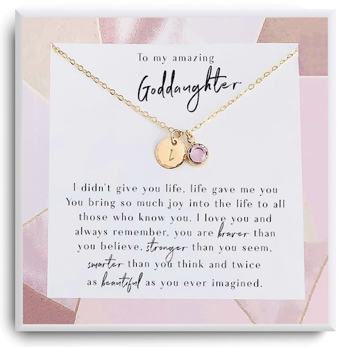 Goddaughter Gifts From Godmother Goddaughter Necklace Etsy