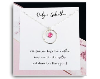 Godmother Necklace - Godmother Gift - Godmother Proposal - Birthday Gift - Fairy Godmother - Be my Godmother - Godmother request - Jewelry