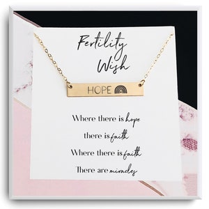 Regalo de infertilidad - Deseo de fertilidad - Joyas de infertilidad - Collar de infertilidad - Regalos de estímulo para la mujer - Collar de regalo edificante