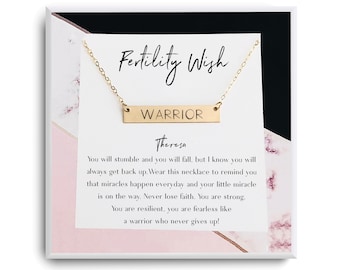 Unfruchtbarkeitsgeschenk - Fruchtbarkeitswunsch - Unfruchtbarkeitsschmuck - Unfruchtbarkeit Halskette - Ermutigungsgeschenke für Frau - Ermutigungsgeschenke Halskette