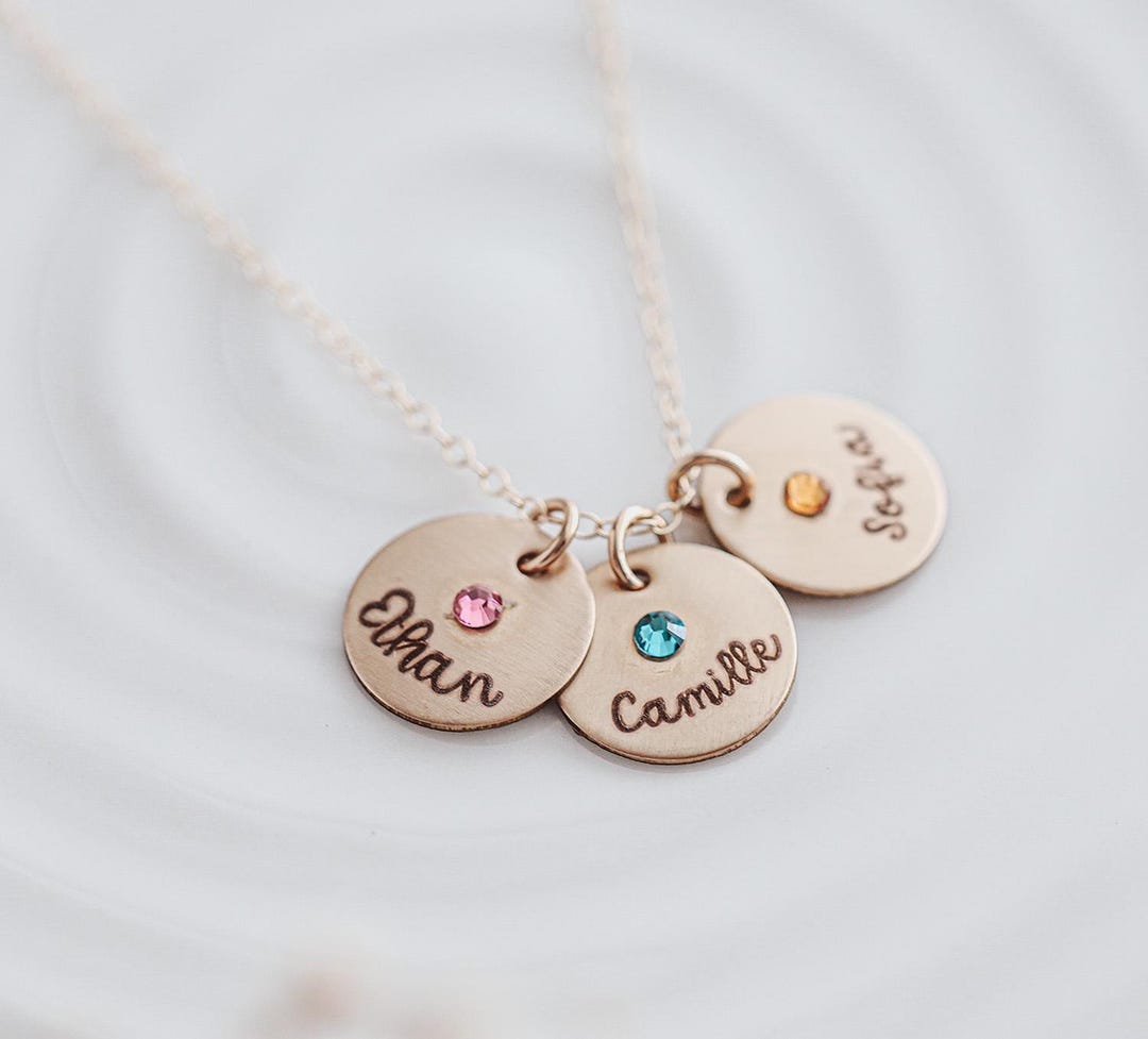 MMXX Collana con Nome Personalizzato per Donna Argento/Oro Rosa Collana con Ciondolo con Nome con Birthstone Regalo Di Gioielleria per La Figlia/Mamma -A1