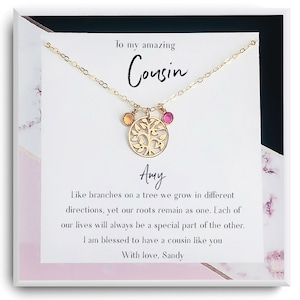 Gift for Cousin - Cousin Necklace - Cousin wedding gifts - Cousins gift Idea - Cousin Best Friend Birthday Gift - Cousin Gift for bride