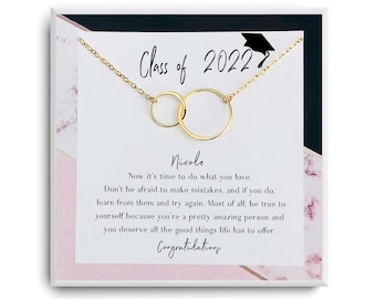 College Graduation Gift for Her - Graduation Gift Necklace - High school graduation gift for daughter - Senior Graduation - Class of 2022