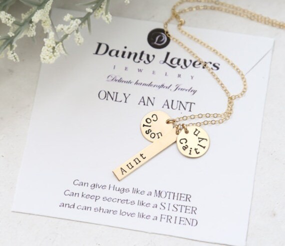 personalized aunt necklace