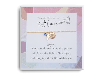 Pulsera Primera Comunión - Primera Comunión Regalo Niña - Primera Comunión - Primera Comunión - Pulsera Cruz - Regalo para Hija, Ahijada