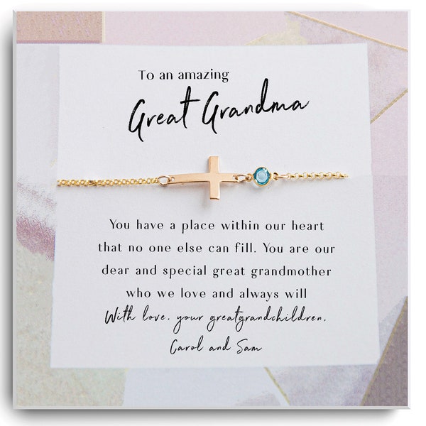 Great Grandmother Gift Bracelet -  Great Grandma to Be Gift Idea- Birthday, Christmas Gift - Great Grandma to be Pregnancy Reveal
