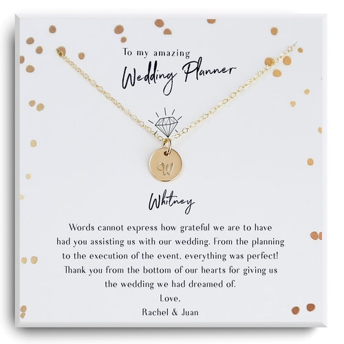 Wedding Planner Gift Thank You Gift for Wedding Coordinator Etsy