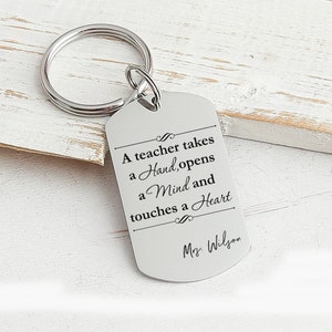 Daycare Teacher Gift / Gift for Teacher / Teacher Appreciation Gift / Personalized Teacher Gift / Nanny Gift / Babysitter Gift / Keychain