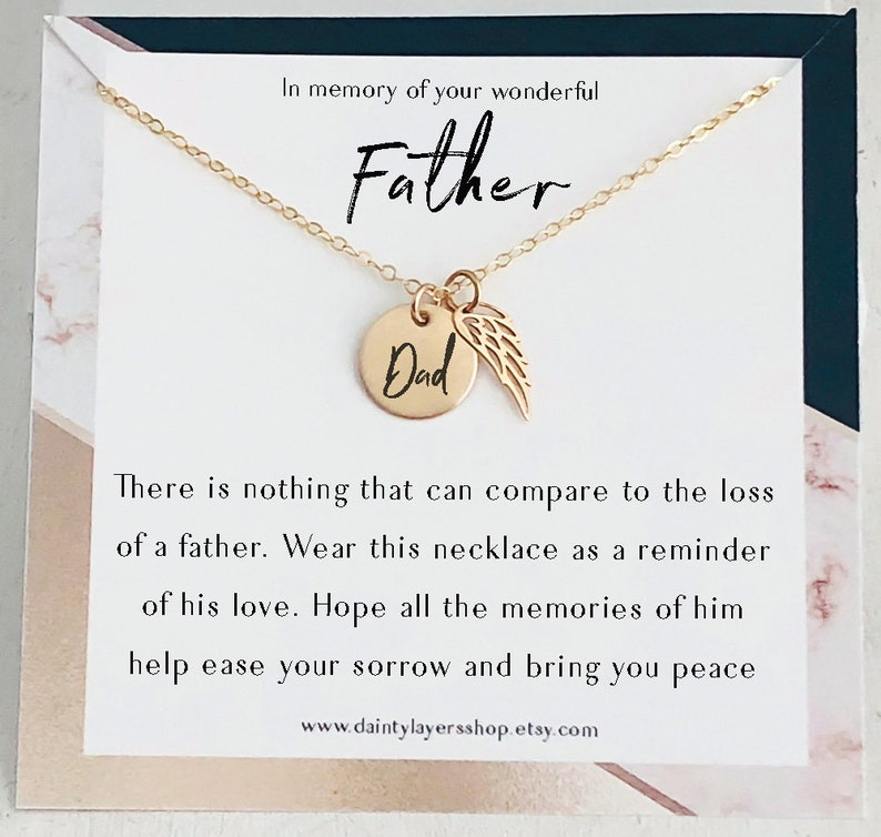 Condolence gift for loss of father In Memory of Dad
