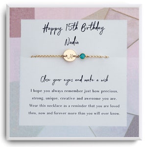 15th birthday girl - 15th birthday gift Bracelet - Fifteen Birthday Bracelet - Gift for 15 year old girl gifts - 15th Golden Birthday