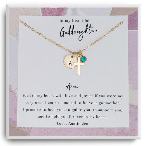 Goddaughter Gifts From Godmother Goddaughter Baptism Gift Etsy