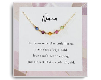 Nana Necklace - Grandma necklace for women - 14K Gold filled, Silver - Nana Gifts for mothers day - Gifts for nana - Grandma Gifts Pendant