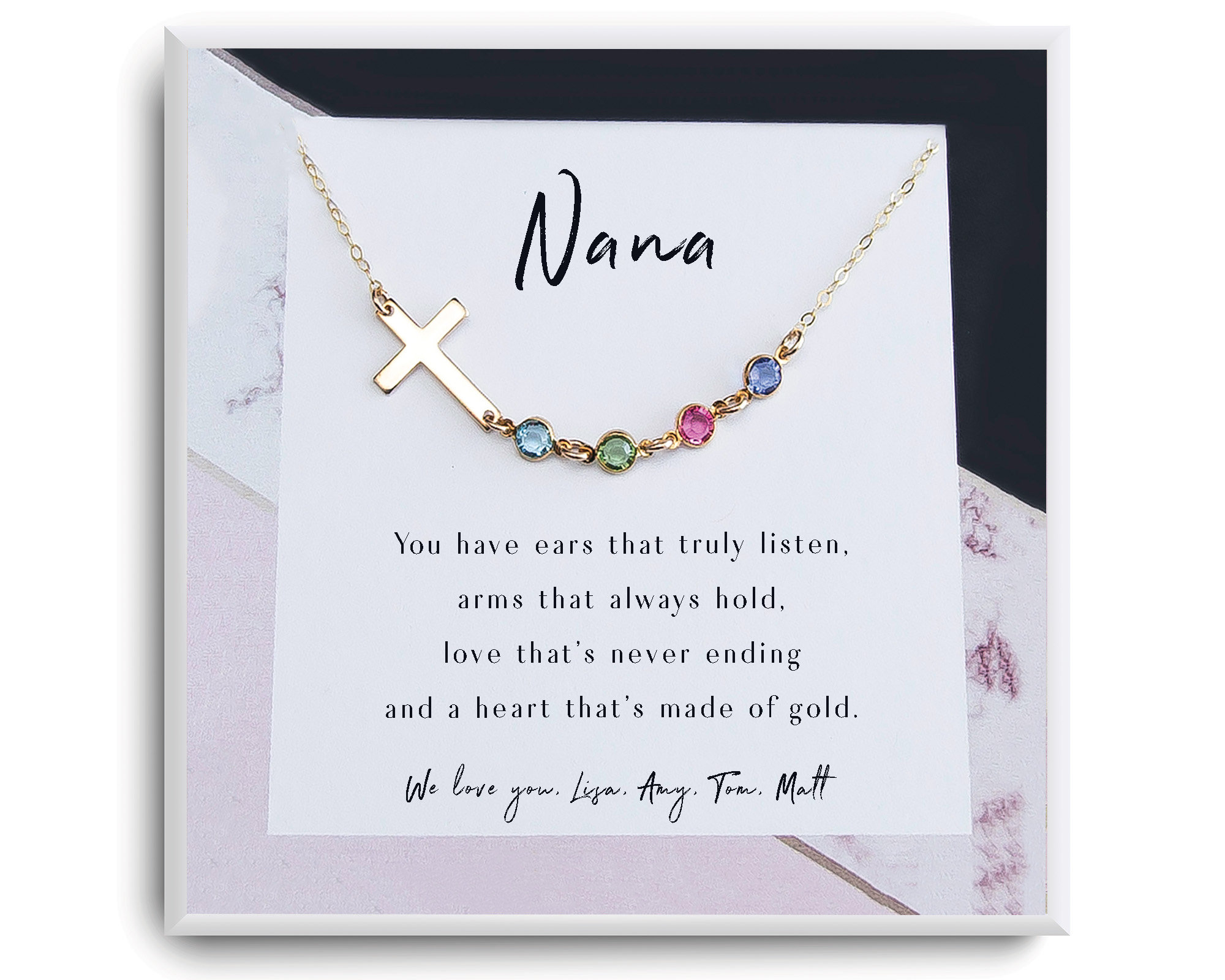 14k gold sale nana necklace