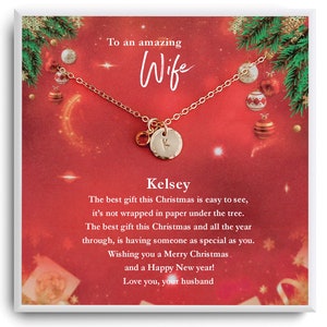 To My Wife Necklace - Christmas Gifts For Wife from husband - Wife Necklace - Gift For Wife - Wife Gift Ideas - Personalized Gift for her