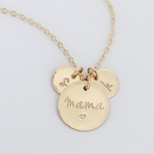 Mother Necklace With Initials Mothers 
