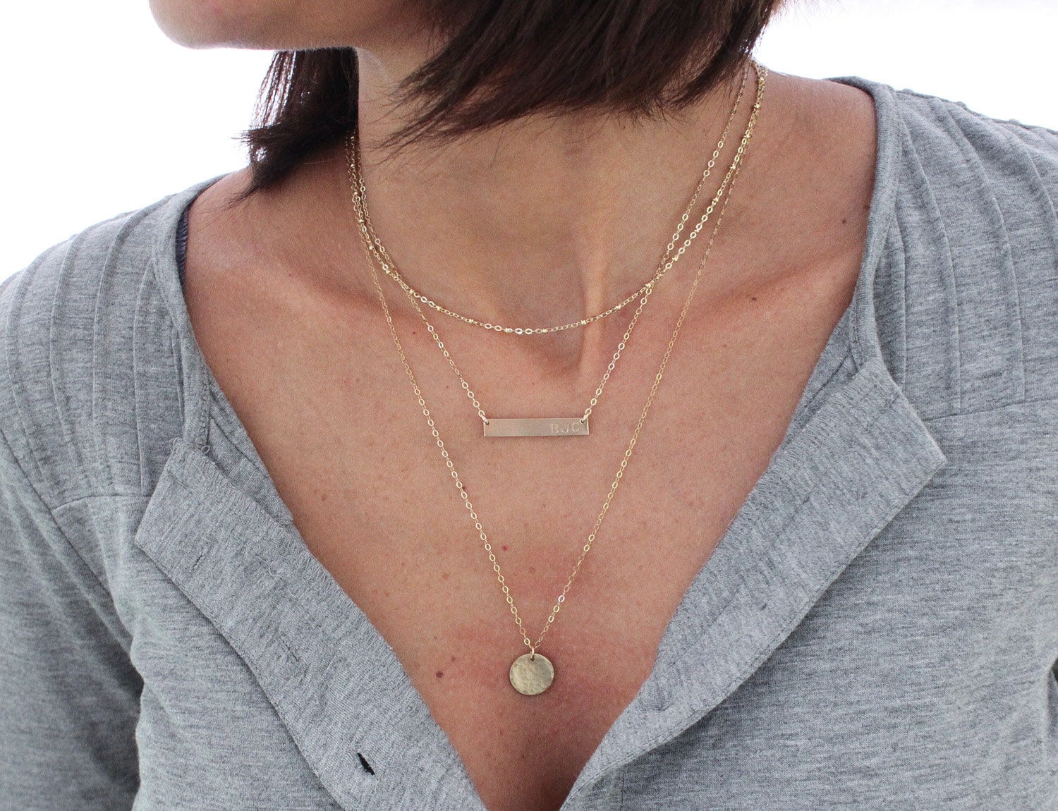 Layered Necklace Set 3 Layer Necklace 