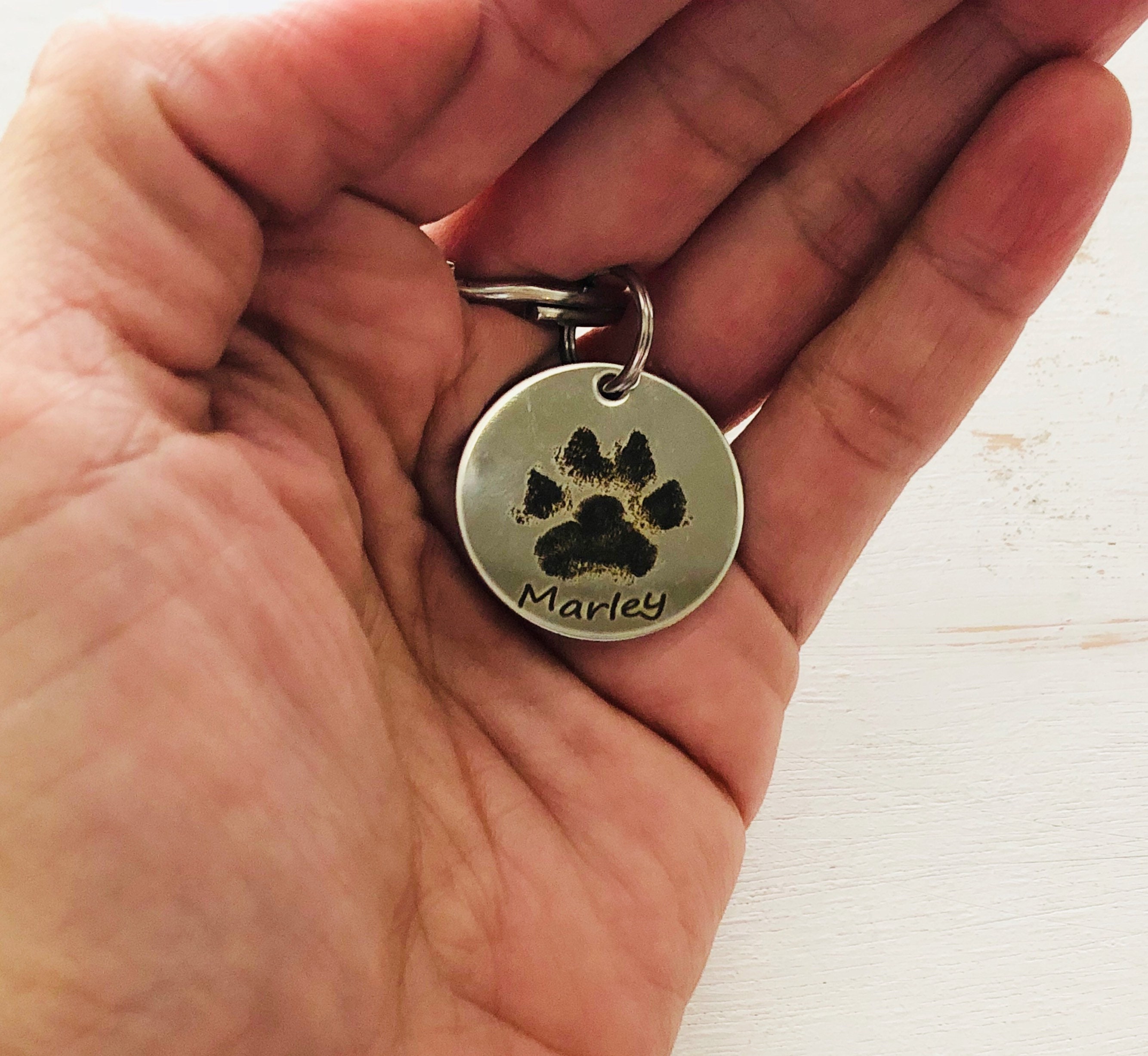 Pet Memorial Keychain Personalized Pet Loss Keychain Dog Etsy