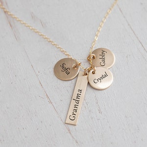 Personalized Grandmother Jewelry - Best Nana Ever - Grandma Necklace with Names - Nana Necklace - Grandma Gift - Gift from Grandkids