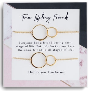 Best friend Bracelets -Best Friend Birthday Gifts for Women -  Friendship Bracelets for 2/3/4 - Matching Bracelet - Bestie Gift set of 2