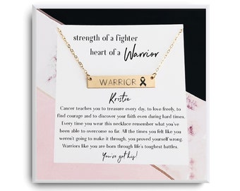 Warrior Gift Necklace  - Strength of a Fighter -  Survivor Jewelry - Cancer treatment Gift-  Strength Keepsake • Gift of Encouragement