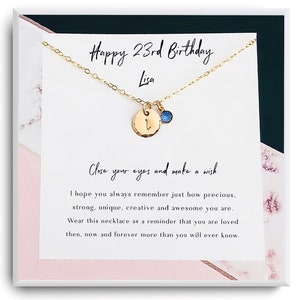 23. Geburtstag Mädchen - Happy 23rd Birthday Gift - Personalisiertes Geschenk für Tochter, Schwester, Patin, Freundin - Geburtstagsgeschenk für Sie