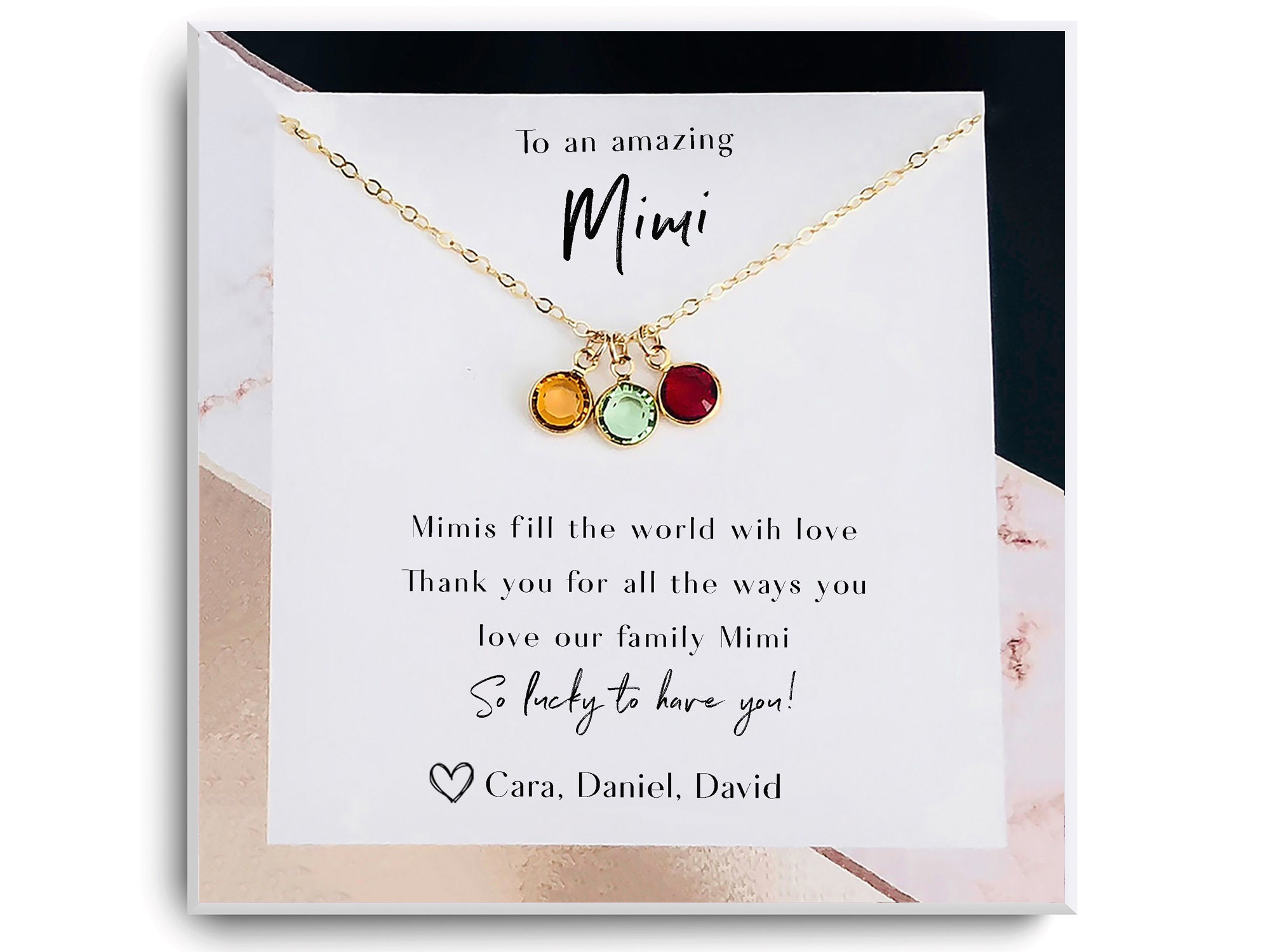 Mimi birthstone best sale necklace