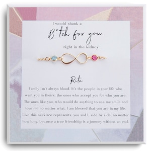 Funny Best Friend Gift - Birthday Gift for Sister - Christmas Gift - I’d Shank a B for You - Friendship Bracelet - Gift for Friend Coworker