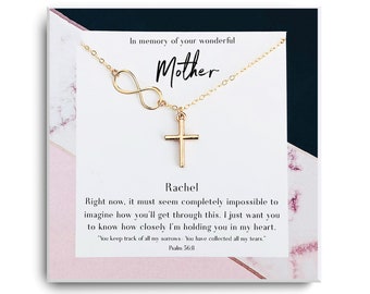 Memorial Gift Mom - Pérdida de la Madre - En memoria de la madre Regalo - Perdón por su pérdida collar - Memorial Jewelry Mom - Condolence Gift