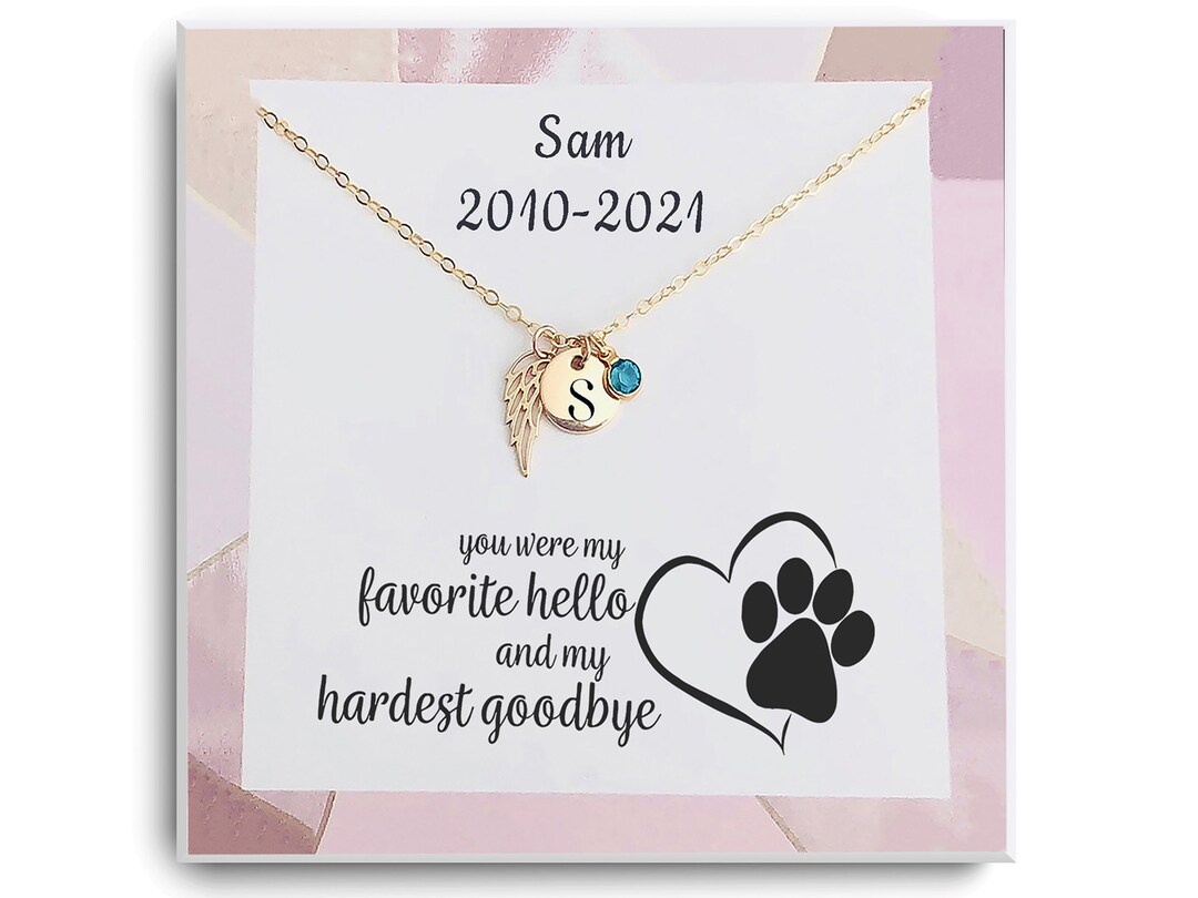 Rainbow Bridge Dog Gift - Loss of Dog Memorial Necklace - Dog Loss ...