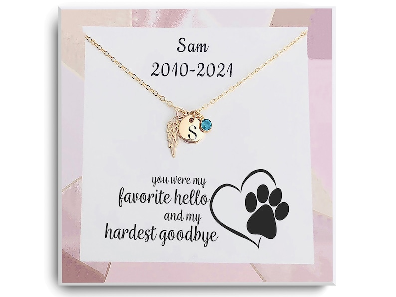 Rainbow Bridge Dog Gift - Loss of Dog Memorial Necklace - Dog Loss ...