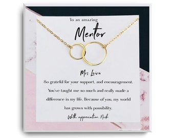 Mentor Gift for Women Necklace - Gift for Boss, Teacher, Professor, Tutor, Boss - Thank You Gifts - Appreciation Gifts - Thank You Mentor