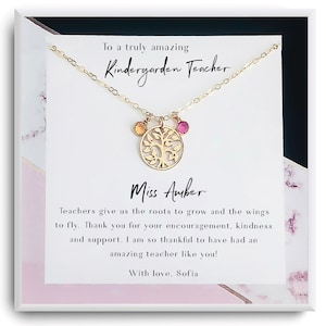 Kindergarten teacher appreciation gift - Teacher Gift From Student  - Teacher Gift - Gift for Teacher Necklace - A Truly Amazing Teacher