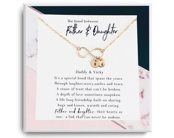 Collana Papà E Figlia In Argento 925 Con Albero Della Vita E Cristallo - Gioiello Significativo Per Mia Figlia, Regalo Emozionale Per Compleanno, Natale, Laurea