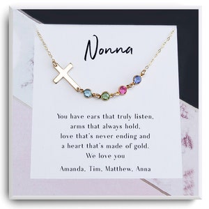 To my Nonna Gift necklace- Grandma Gifts idea - Nonna Birthday Gift Ideas - Christmas Gift For Nonna - Personalized Gift for Nonna Necklace