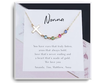 To my Nonna Gift necklace- Grandma Gifts idea - Nonna Birthday Gift Ideas - Christmas Gift For Nonna - Personalized Gift for Nonna Necklace