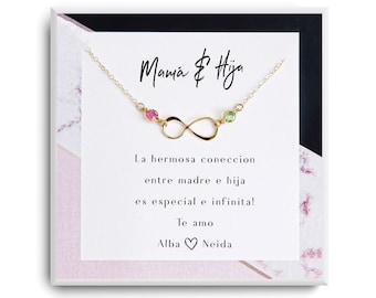 Regalo para Mamá, Mamá Necklace Gift, Regalo para mamá e hija, Spanish Mom Necklace Gift - Christmas Gift For Mom - Spanish cumpleaños