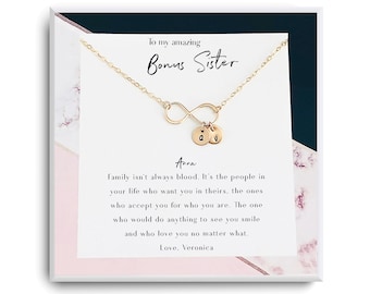 Regalos para cuñada - Collar de regalo de hermana adicional- Regalo de cumpleaños personalizado de cuñada - Regalo de boda de cuñada - Regalo de Navidad