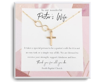 Pastor's Wife Appreciation Gift - Priester Vrouw Gift, Kerstcadeau voor pastor's vrouw - Gepersonaliseerde christelijke sieraden - Dominees vrouw